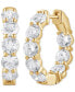 ფოტო #1 პროდუქტის Lab Grown Diamond In & Out Hoop Earrings (5 ct. t.w.) in 14k White, Yellow or Rose Gold