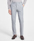Фото #2 товара Men's Skinny-Fit Sharkskin Suit Pants, Created for Macy's