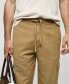 ფოტო #3 პროდუქტის Men's Cotton-Linen Cargo Pants