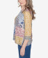 Petite Scottsdale Abstract Patchwork Printed Top