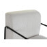 Armchair DKD Home Decor Black Polyester White Iron (64 x 74 x 79 cm)