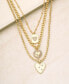 ETTIKA 18k Gold-Plated 3-Pc. Set Cubic Zirconia Heart Pendant Necklaces