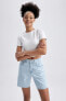 Фото #2 товара Шорты женские defacto Normal Bel Kesik Uç Paça Jeans %100 хлопок Bermuda A2684ax23sm