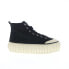Diesel S-Hanami Mid X Mens Black Canvas Lace Up Lifestyle Sneakers Shoes