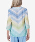 Фото #2 товара Petite Hyannisport Tie Dye Chevron Tunic