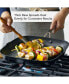 Фото #2 товара Hard Anodized Induction Nonstick Stovetop Grill Pan, 11.25", Matte Black