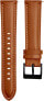 Leather strap with stitching - Light Brown