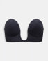 ASOS DESIGN backless strapless plunge bra with stick on wing in black Черный, A - EU A Cup - фото #1