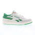 Reebok Club C Revenge Mens Beige Leather Lace Up Lifestyle Sneakers Shoes