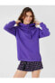 Фото #2 товара Oversize Kapüşonlu Basic Sweatshirt Içi Polarlı