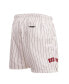 Men's Cream Boston Red Sox Pinstripe Retro Classic Woven Shorts