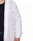 Plus Size Long Sleeve Button Front Sherpa Jacket