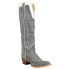Фото #2 товара Justin Boots Verlie Embroidered Square Toe Cowboy Womens Grey Casual Boots VN44
