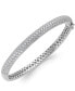 Фото #1 товара Arabella Cubic Zirconia Pave Bangle Bracelet in Sterling Silver (5 ct. t.w.)