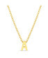 Фото #4 товара kensie gold-Tone Letter Initial Pendant Necklace