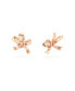 Crystal Bow Small Volta Stud Earrings