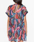 Фото #1 товара Rod Beattie Absolutely Fabulous Chiffon Cover-Up Dress in Multi Size Medium