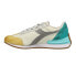 Фото #5 товара Diadora Equipe Mad Tennis Lace Up Mens Blue, Off White, Yellow Sneakers Casual