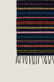 Фото #2 товара Rectangular multicoloured stripes wool rug