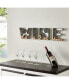 Wall Mount "WINE" Letter Set Cork Holder - Galvanized Sheet Metal