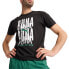 Фото #1 товара Puma Graphic Emblem Training Crew Neck Short Sleeve Athletic T-Shirt Mens Black