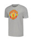 Men's Gray Manchester United Three-Stripe T-shirt Серый, S - фото #3