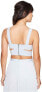 Фото #2 товара Dolce Vita 173316 Womens Lily Solid Sleeveless Cropped Top Steel Blue Size Small