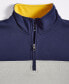 Фото #5 товара Men's Quarter-Zip Colorblocked Fleece Sweater, Created for Macy's