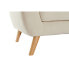 Chaise Longue Sofa DKD Home Decor Cream Rubber wood 226 x 144 x 84 cm