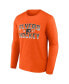 Men's Orange Philadelphia Flyers Skate Or Die Long Sleeve T-shirt