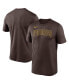 Фото #1 товара Men's Brown San Diego Padres Wordmark Legend T-shirt