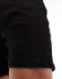 DTT stretch slim fit denim shorts in black