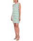 ფოტო #3 პროდუქტის Women's Sleeveless Jacquard Shift Dress