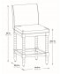 Фото #19 товара Спиндельный стул OSP Home Furnishings Abbott 26" со стальной рамой и экокожей