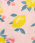 Toddler Lemon Print Shortalls 5T