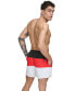 ფოტო #2 პროდუქტის Men's Modern Euro Colorblocked 5" Volley Shorts