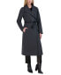 Фото #3 товара Womens Wool Blend Belted Wrap Coat