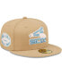 Фото #4 товара Men's Tan Chicago White Sox 75th Anniversary of Comiskey Park Sky Blue Undervisor 59FIFTY Fitted Hat