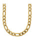 Yellow IP-plated 7.50mm 23.5 inch Figaro Necklace