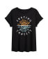 Фото #2 товара Hybrid Apparel Trendy Juniors Sunsets Graphic Oversized Tee