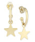 Фото #1 товара Серьги Macy's Star Hoop Yellow Gold