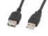 Lanberg CA-USBE-10CC-0018-BK - 1.8 m - USB A - USB A - USB 2.0 - 480 Mbit/s - Black