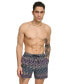 Karl Lagerfeld Men's Modern Euro Printed Stretch 5" Swim Trunks