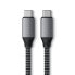 Фото #2 товара Кабель USB-C к USB-C для зарядки 100W Satechi ST-TCC2MM 2 м черный-серый