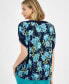 Petite Printed Dolman-Sleeve Top, Created for Macy's