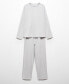 ფოტო #5 პროდუქტის Women's Two-Piece Cotton Pajamas