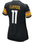 ფოტო #2 პროდუქტის Women's Chase Claypool Black Pittsburgh Steelers Player Game Jersey
