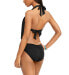 Bar Iii 284707 Women's Cowl-Neck Monokini One-Piece, Swimsuit, Size Medium