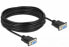 Delock Serial Cable RS-232 D-Sub 9 female to female null modem with narrow plug housing - Full Handshaking - 10 m - Black - 10 m - DB-9 - DB-9 - Female - Female