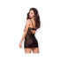 Chemise with Lace Black